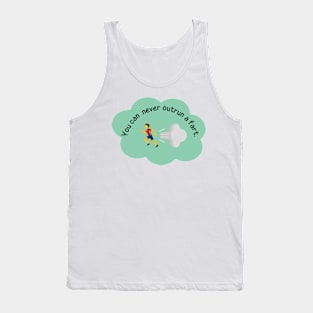 You can never outrun a fart - male version Tank Top